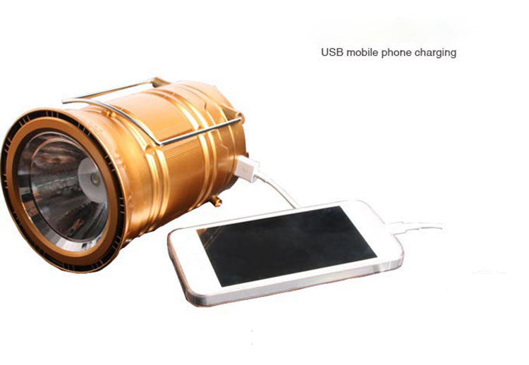 Solar Charging Telescopic Camping Lantern | USB
