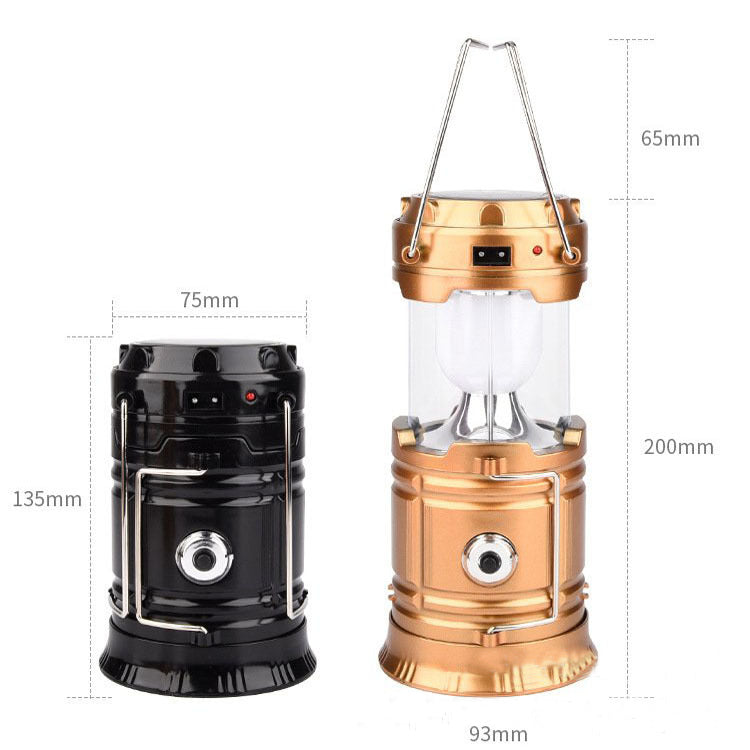 Solar Charging Telescopic Camping Lantern | USB