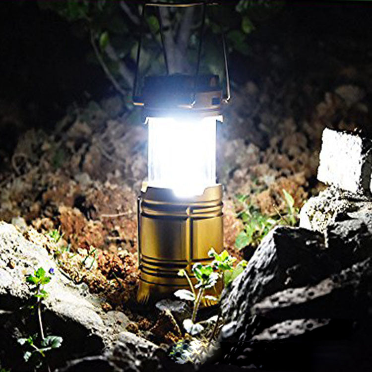 Solar Charging Telescopic Camping Lantern | USB