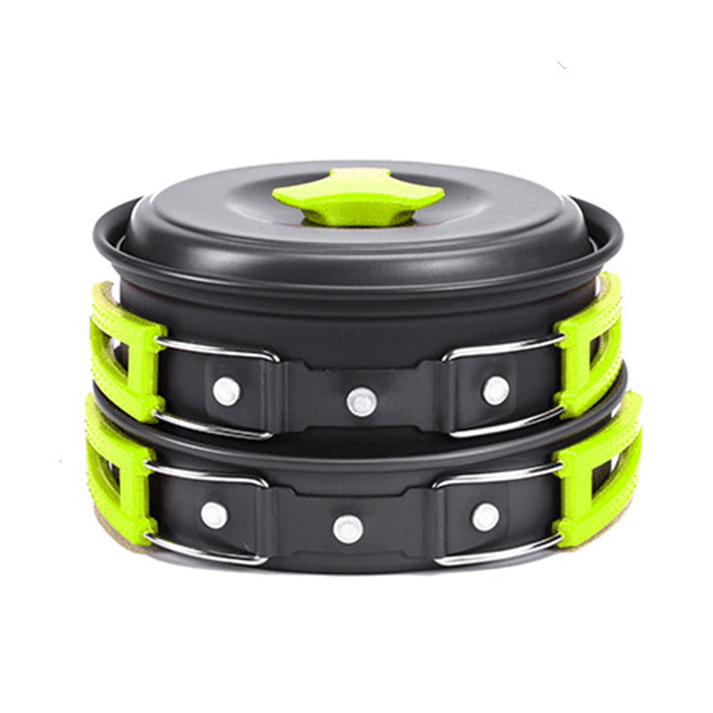 Portable Camping Cooker Stove Set | Aluminum Cookware for Outdoors