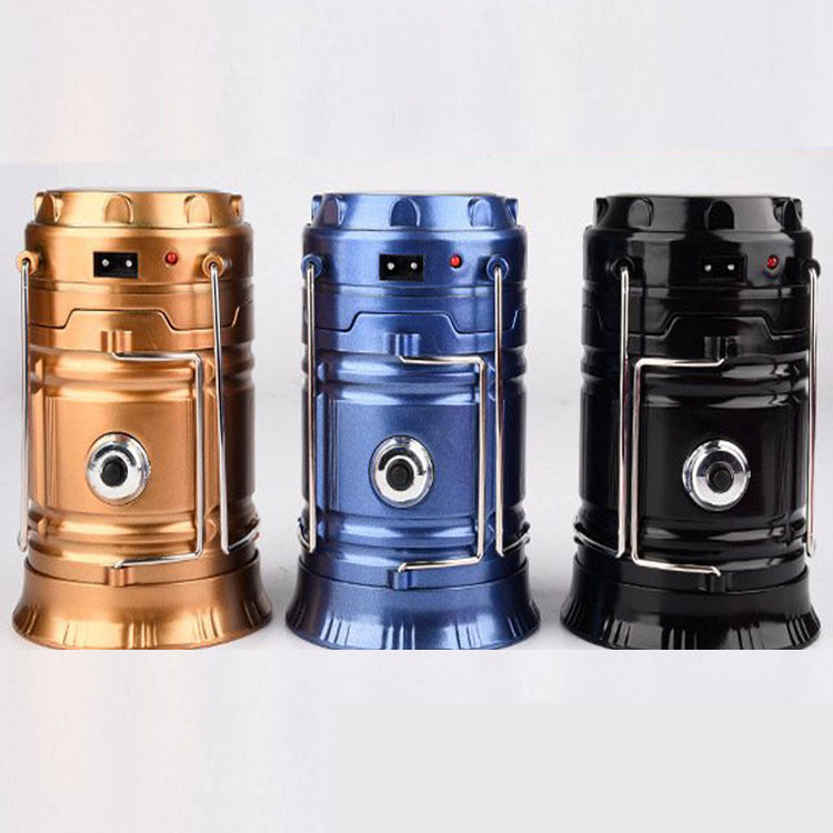 Solar Charging Telescopic Camping Lantern | USB