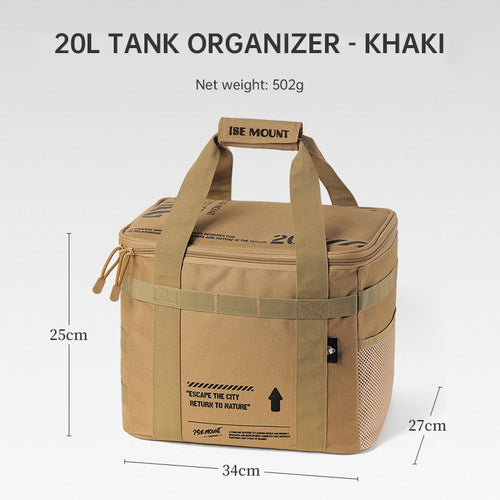 20L Camping Storage Bag | Gas Tank & Cookware Organizer