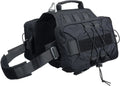 Dog Backpack Tactical Saddle Bag 900D Nylon Hiking Camping Pack Large Dogs