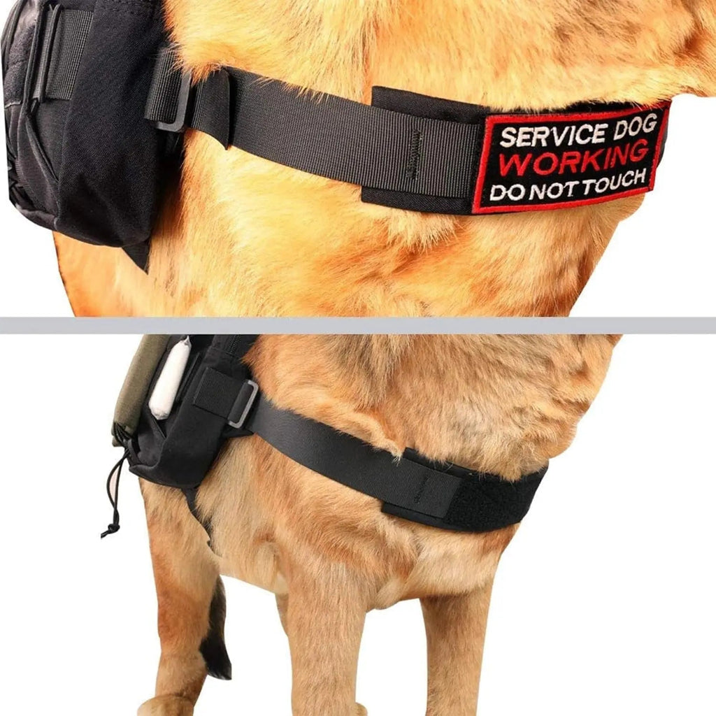 Dog Backpack Tactical Saddle Bag 900D Nylon Hiking Camping Pack Large Dogs