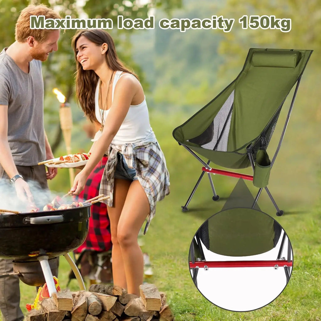 Ultralight Folding Camping Chair | 150kg Capacity | Oxford Cloth