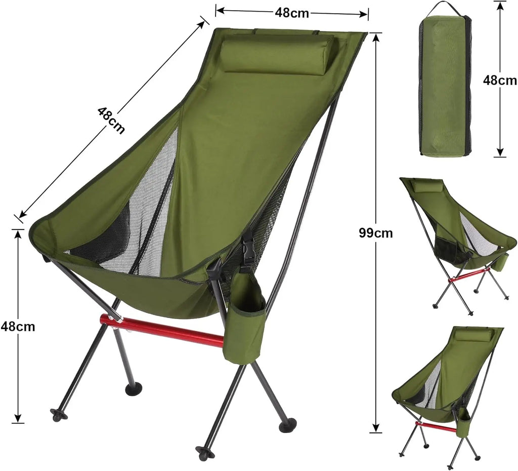 Ultralight Folding Camping Chair | 150kg Capacity | Oxford Cloth
