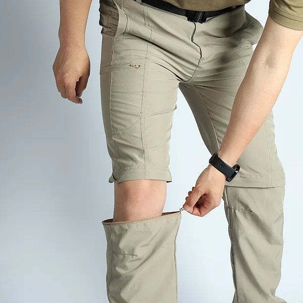 Men’s Hiking Pants: Convertible, Lightweight, Waterproof, Quick Dry, Outdoor, Fishing, Travel, Safari, Camping, Detachable.