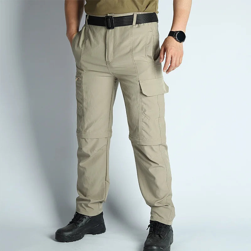 Men’s Hiking Pants: Convertible, Lightweight, Waterproof, Quick Dry, Outdoor, Fishing, Travel, Safari, Camping, Detachable.