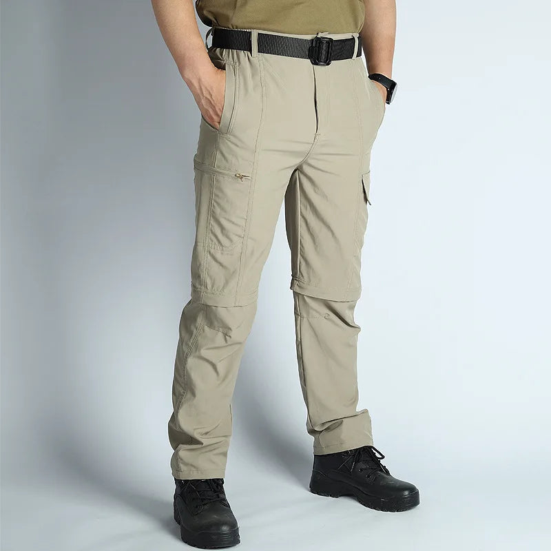 Men’s Hiking Pants: Convertible, Lightweight, Waterproof, Quick Dry, Outdoor, Fishing, Travel, Safari, Camping, Detachable.