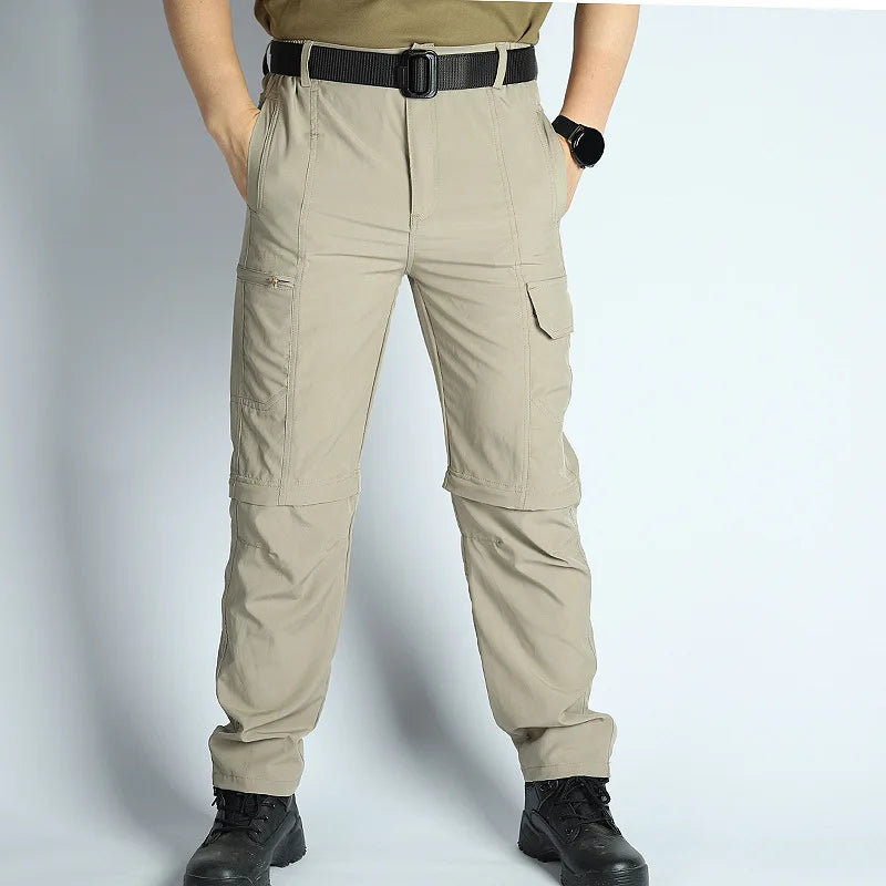 Men’s Hiking Pants: Convertible, Lightweight, Waterproof, Quick Dry, Outdoor, Fishing, Travel, Safari, Camping, Detachable.