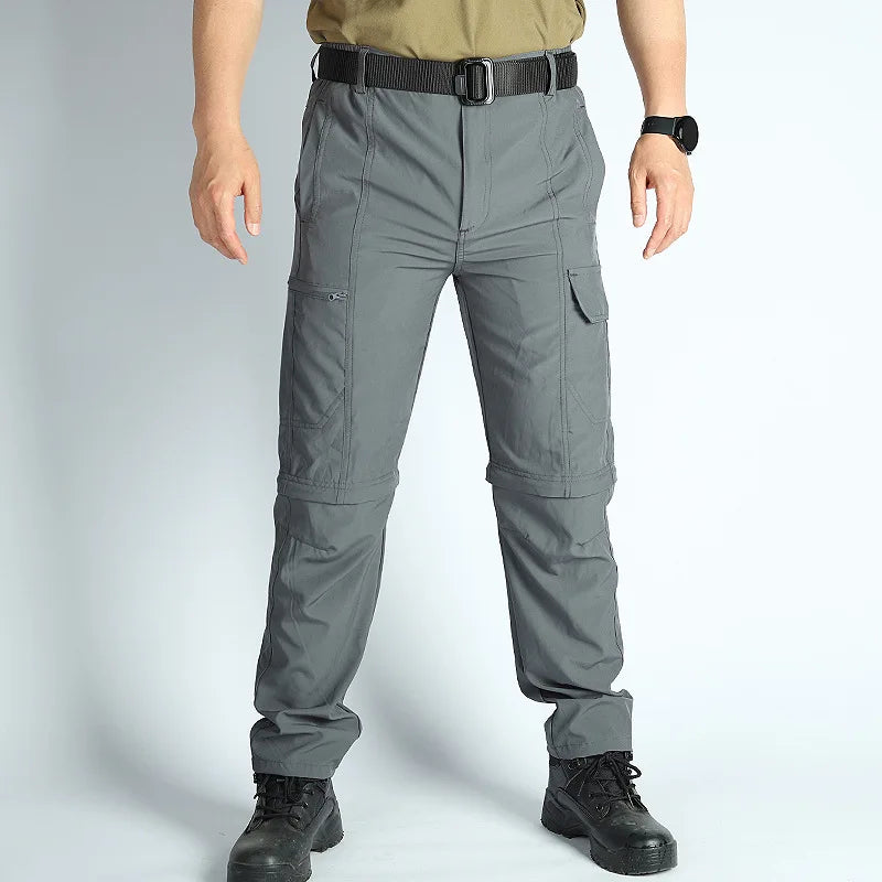 Men’s Hiking Pants: Convertible, Lightweight, Waterproof, Quick Dry, Outdoor, Fishing, Travel, Safari, Camping, Detachable.