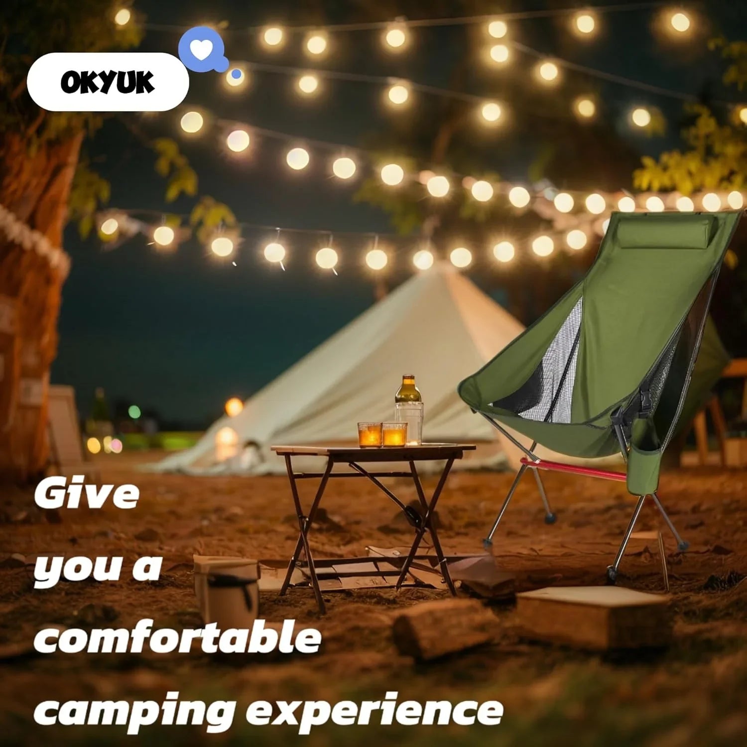 Ultralight Folding Camping Chair | 150kg Capacity | Oxford Cloth