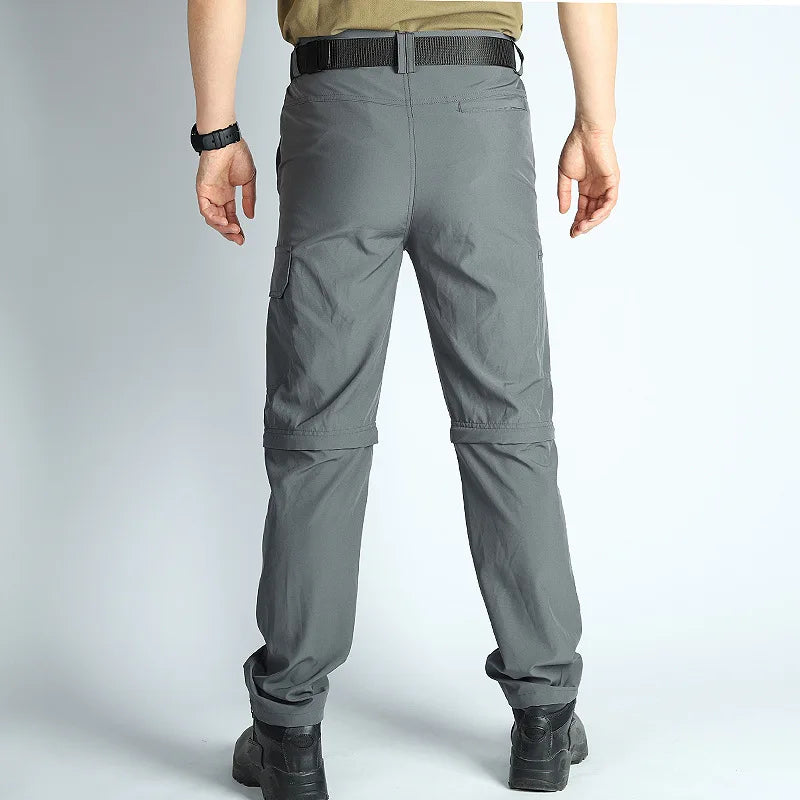 Men’s Hiking Pants: Convertible, Lightweight, Waterproof, Quick Dry, Outdoor, Fishing, Travel, Safari, Camping, Detachable.